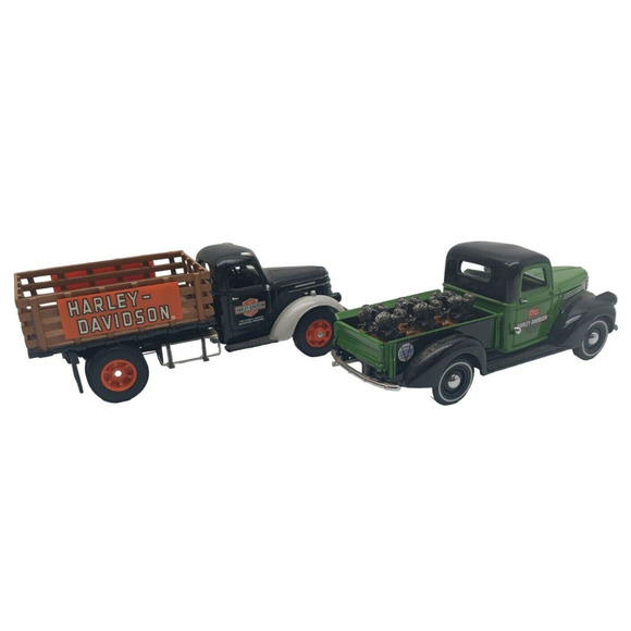 2) Matchbox Harley-Davidson 1937 International & 1941 Chevrolet Pickup + Engines - Picture 9 of 16